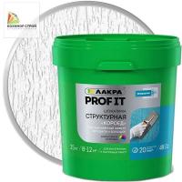 Штукатурка структурная "короед" 2 мм база А белая (25 кг) ЛАКРА