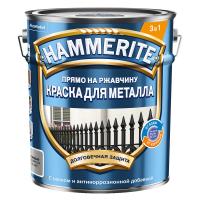 Грунт-эмаль по ржавчине 3 в 1 Hammerite золото RAL 1036 гладкая глянцевая (5 л)