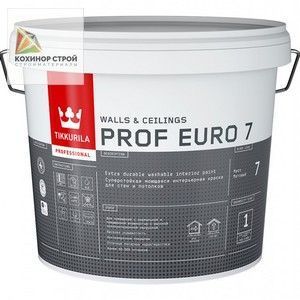 Краска Tikkurila Prof Euro 7 База С (9 л) интерьерная