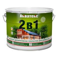 Акватекс 2 в 1 Защитно-декоративный состав (9 л)