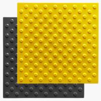 Тактильная плитка 500х500 ПВХ в шахматном порядке самоклеющаяся основа