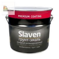 Грунт-эмаль Slaven 3 в 1 Зеленый Лист (3,2 кг) быстросохнущий антикоррозионный