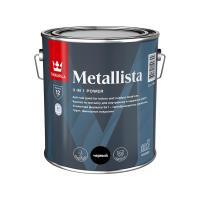 Краска для металла по ржавчине 3 в 1 Tikkurila Metallista (Металлиста) (2.3 л) черная