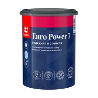 Краска EURO POWER 7 белая А (0,9 л) Моющаяся для стен и потолка ТИККУРИЛА