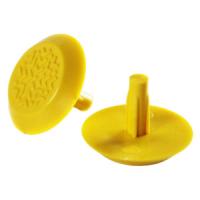 Тактильный индикатор со штифтом конус желтый