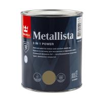 Краска для металла по ржавчине 3 в 1 Tikkurila Metallista (Металлиста) (0.8 л) золотая