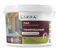 Лак тонированный сосна (10 кг) ЛАКРА