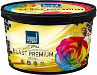 Bergauf Elast Premium, 2 кг, затирка для межплиточных швов до 10 мм с водоотталкивающим и противогрибковым эффектом, бежевая