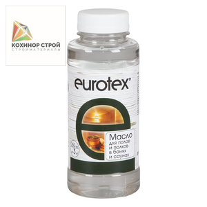 Масло для защиты полков Eurotex Сауна (0,8 л) (6 шт/уп)