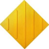 Тактильная плитка Диагональный риф 300х300х35