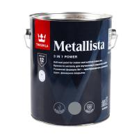 Краска для металла по ржавчине 3 в 1 Tikkurila Metallista (Металлиста) (2.3 л) серебряная