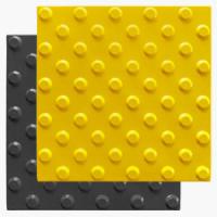 Тактильная плитка 300х300 ПВХ в шахматном порядке самоклеющаяся основа