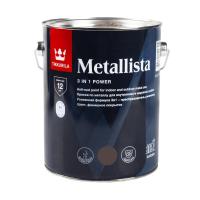 Краска для металла по ржавчине 3 в 1 Tikkurila Metallista (Металлиста) (2.3 л) темно-коричневая