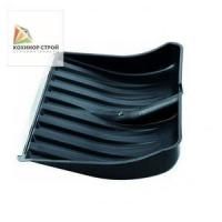 Лопата снеговая 50х40 пластиковая, с оцинкованной накладкой №2