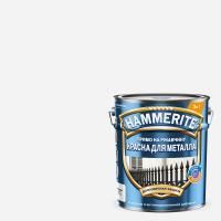 Грунт-эмаль по ржавчине 3 в 1 Hammerite белая RAL 9003 гладкая глянцевая (5 л)